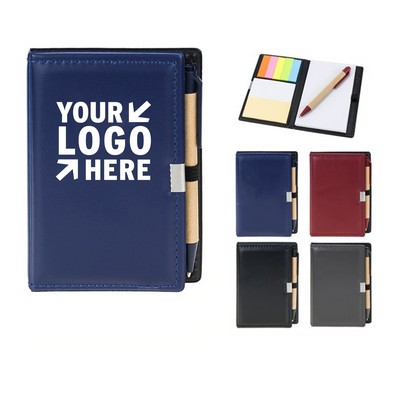 Color Stick Note Record Book With Pen