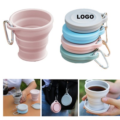 180ml Silicone Collapsible Retractable Coffee Cup