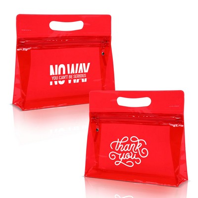 Translucent ( Semi-Transparent ) Vinyl Vanity Bag