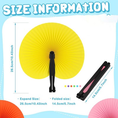 Plastic Colorful Folding Hand Fan