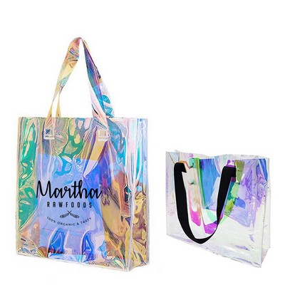 Holographic Clear Iridescent Handbag