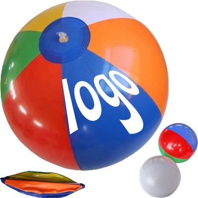 12" Inflatable Alternating Multi-Color Beach Ball