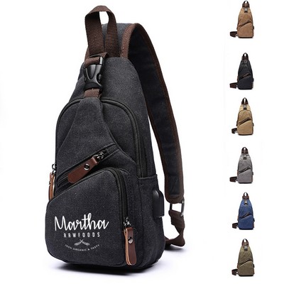 Sling Crossbody Oxford Fanny Pack