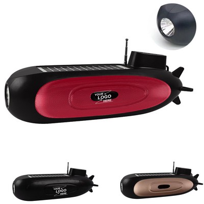 Solar Powered Outdoor Flashlight Speaker