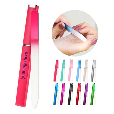 Crystal Glass Nail File W/ Case