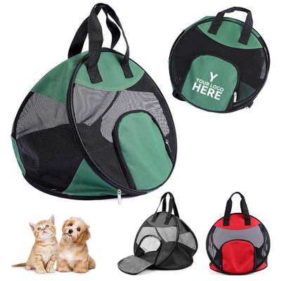 Collapsible Triangle Pop Up Small Pet Carrier Handbag