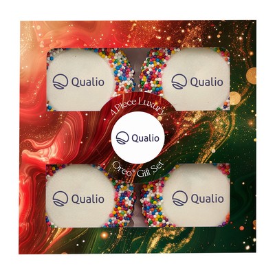 Luxury Chocolate Oreo® Gift Sets - 4 Piece - Printed Oreos® with Rainbow Nonpareils