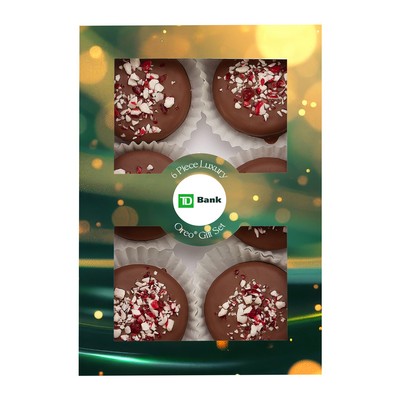 Luxury Chocolate Oreo Gift Sets - 6 Piece - Milk Chocolate Peppermint