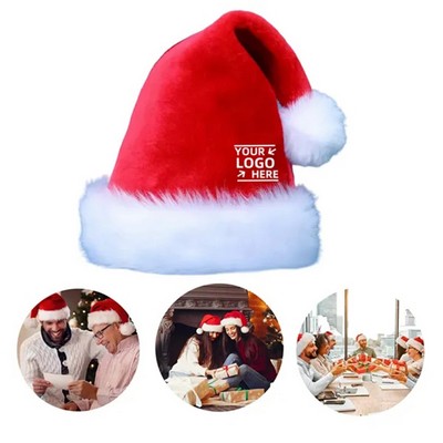 Extra Soft Plush Christmas Santa Hat