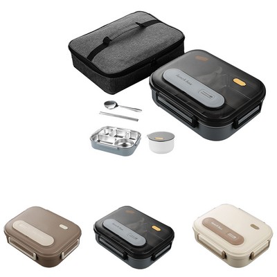 Stainless Steel Lunch Box With Tableware Set