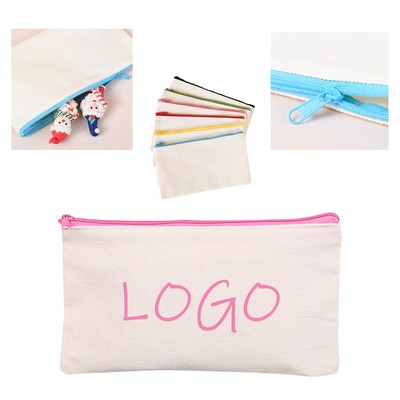 Canvas Pencil Pouch, Multi-Purpose