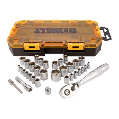 DeWalt® 34 pc. 1/4" and 3/8" Drive Socket Set