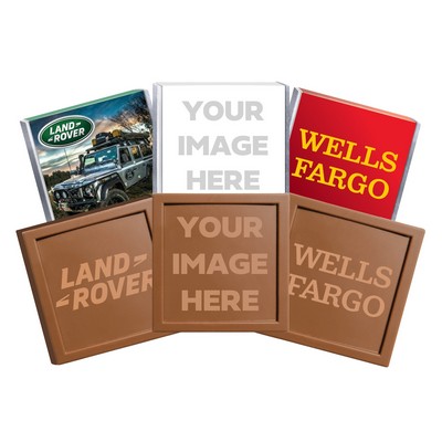 Embossed Square Chocolate Bar