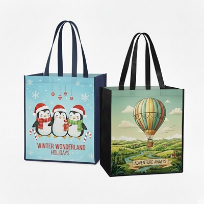 Laminated Non-Woven Tote Bag (13" X 15" X 10")