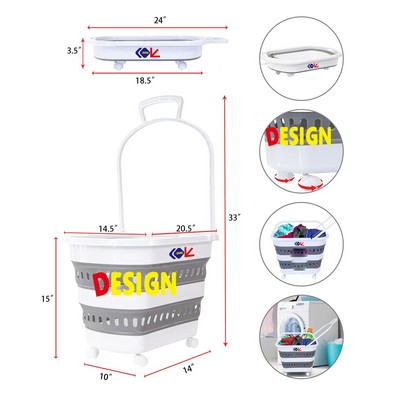 Folding Collapsible Laundry Basket