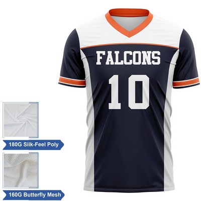 Men's & Kids' Lightweight Sublimation Football Fanwear Jersey - Interlock w