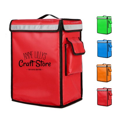 42L Insulated Catering Delivery Bag with Reinforced Frame & Removable Divider