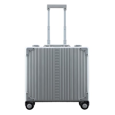 Aleon 17" Wheeled Aluminum Hardside Business Briefcase, Platinum