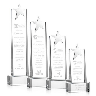 Fanshaw Silver Star Award on Base - Clear