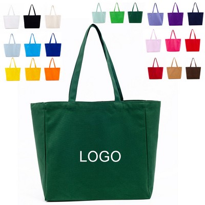 8oz Eco-friendly Canvas Cotton Grocery Shopping Tote Bag 13 2/5"x4 3/4"x12 1/5"