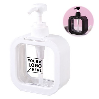 10oz Clear Travel Dispenser Pump Bottle