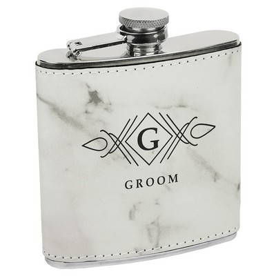 6 oz. Leatherette Stainless Steel Flask