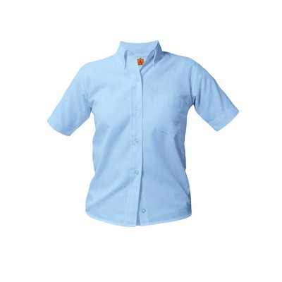 A+ Uniforms Woven Shirts - Girls' Short Sleeve Blouse