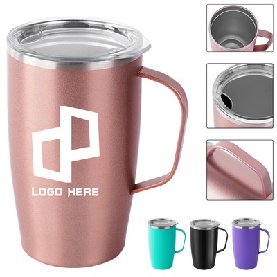 24Oz. Stainless Steel Insulation Mug W/ Press-In Lid