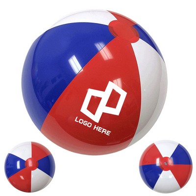 16" Inflatable 6 Panels Beach Ball