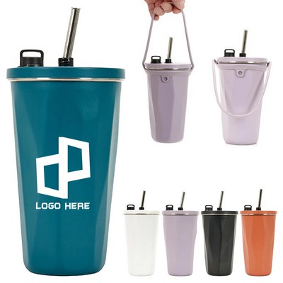 20Oz Diamond-Shaped Sippy Coffee Cup