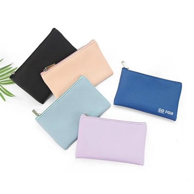 Travel Leather Makeup Bag