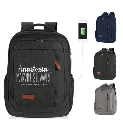 Business Laptop Backpack w/ USB Port