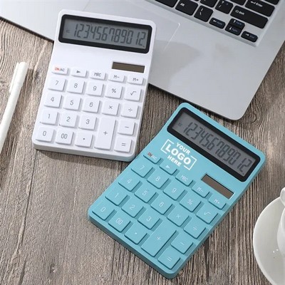 Sleek Solar-Powered Desktop Calculator