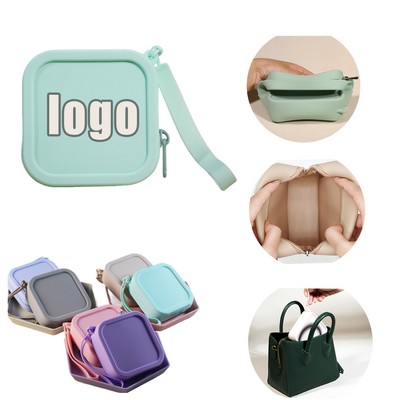 Square Soft Silicone Coin Storage Purse