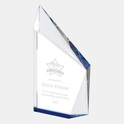 Beveled Blue Peak Award (S)