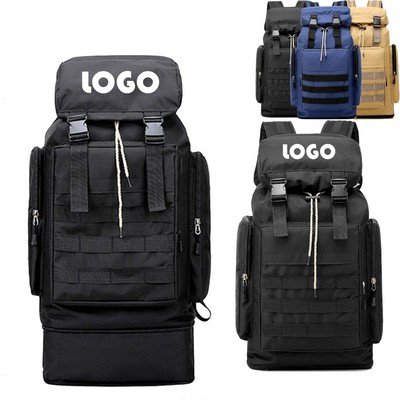 Thickened Waterproof Extra Larger Capacity Travel Backpack With Expandable Bottom Compartment