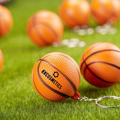 Basketball Stress Reliever Key Chain