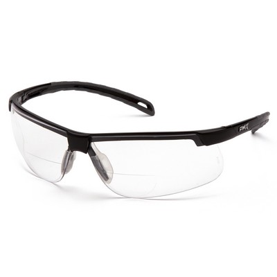 Ever-Lite Safety Reader Glasses, Black Frame with Clear Anti-Fog Lens