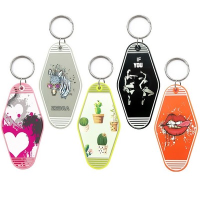 Vintage Plastic Hotel Key Tag & Motel Keyring