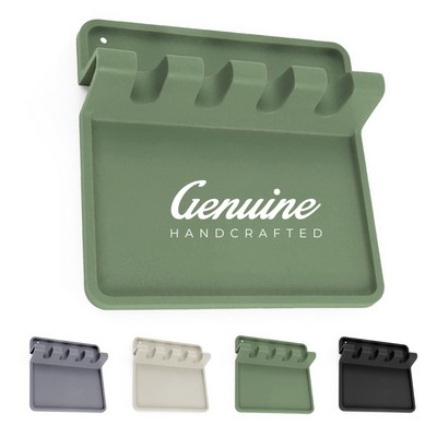 Silicone Spoon Rest with Drip Pad