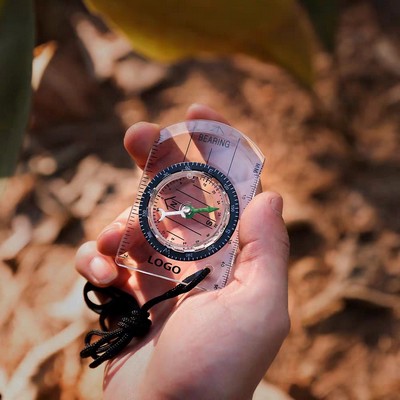 High Transparent Compass Map Scale