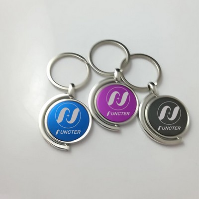 Rotational Round Keychain
