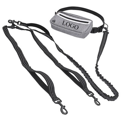 Pet Dog Leash W/ Waist Bag for Convenience