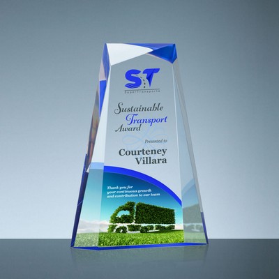 Tyneside Award, 1" Acrylic/Blue, 6.25"