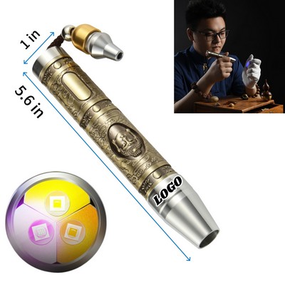 Three Color Light Source Identification Flashlight