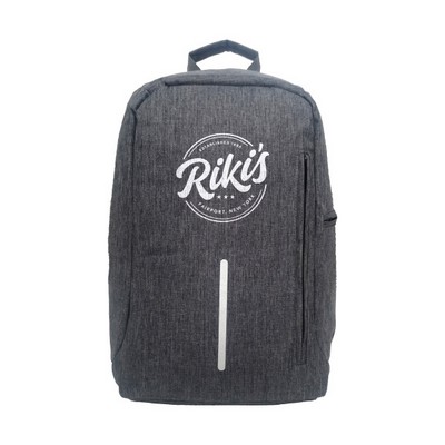 15.6" Anti-theft Laptop Backpack in Melange Gray