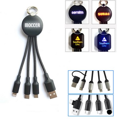 Braided Charging Cable with Keychain