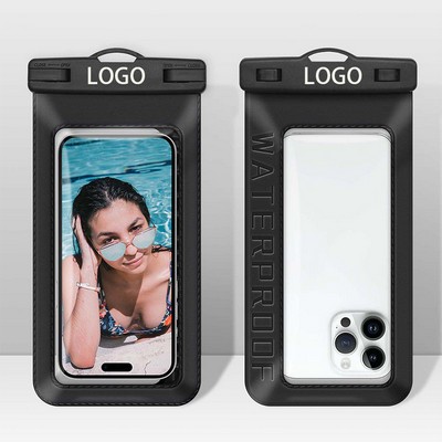 Portable PVC Transparent Ipx8 Water Resistant Bag With Neck Strap Landyard
