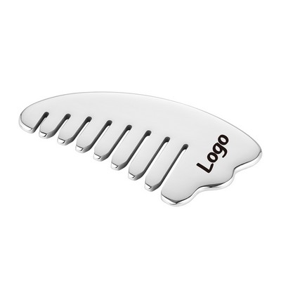 Stainless Steel Gua Sha Comb Versatile IASTM Tool for Facial, Scalp & Full Body Myofascial Release