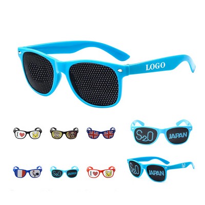 Customizable Patriotic Perforated Shades
